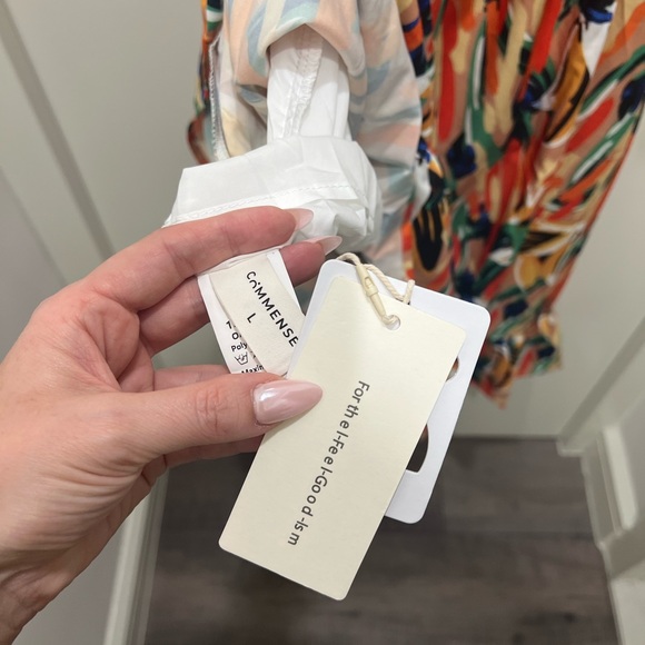 Commense Milticolor Midi Dress, Large - Picture 5 of 5